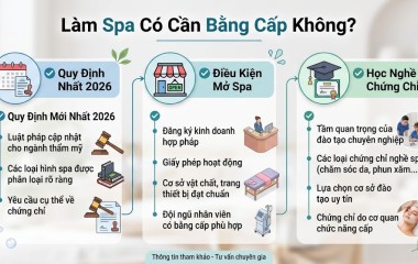 Làm Spa Có Cần Bằng Cấp Không - Điều kiện mở spa mới nhất 2026