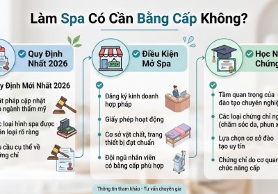 Làm Spa Có Cần Bằng Cấp Không - Điều kiện mở spa mới nhất 2026