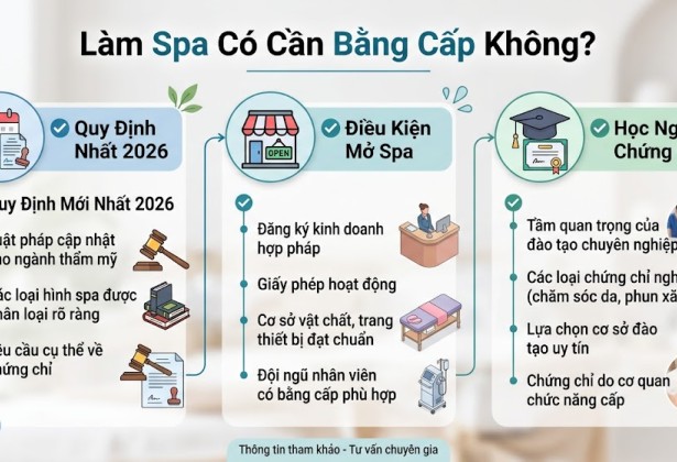 Làm Spa Có Cần Bằng Cấp Không - Điều kiện mở spa mới nhất 2026