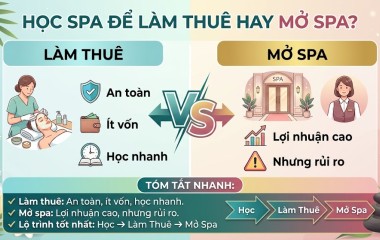 Học Spa Để Làm Thuê Hay Mở Spa? Lộ Trình Đúng Giúp Bạn Thành Công Nhanh Hơn