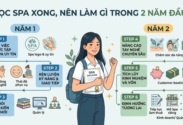Học Spa Xong Nên Làm Gì Trong 2 Năm Đầu Để Có Thu Nhập Tốt?