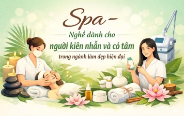 Spa – Nghề Dành Cho Người Kiên Nhẫn Và Có Tâm Trong Ngành Làm Đẹp Hiện Đại