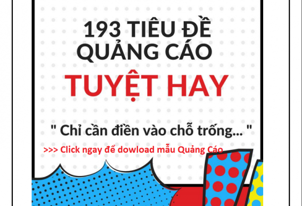 193 Tiêu đề quảng cáo hiệu quả chỉ cần điền vào chỗ trống