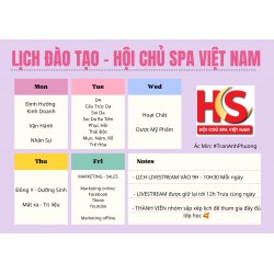 [ FREE ] Lịch Đào Tạo - Hội Chủ Spa Việt Nam 