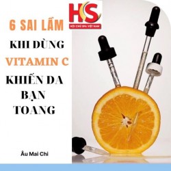 6 sai lầm dùng vitamin c khiến da bạn " TOANG"