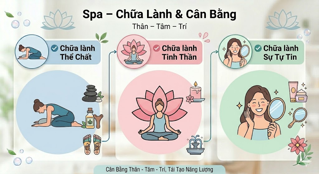 Spa chữa lành và cân bằng thân-tâm-trí