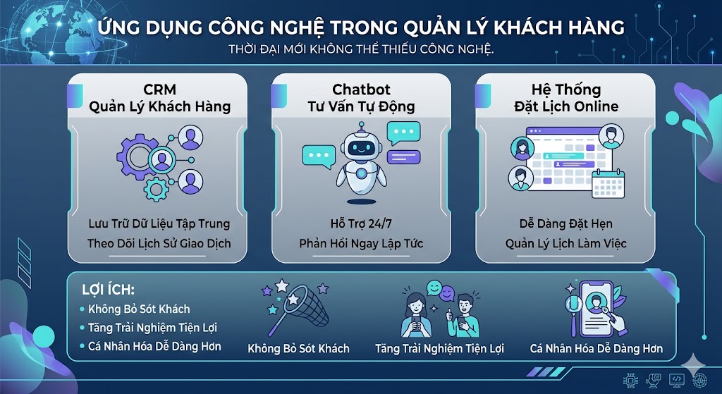 ứng dụng công nghệ trong quản lý khác hàng