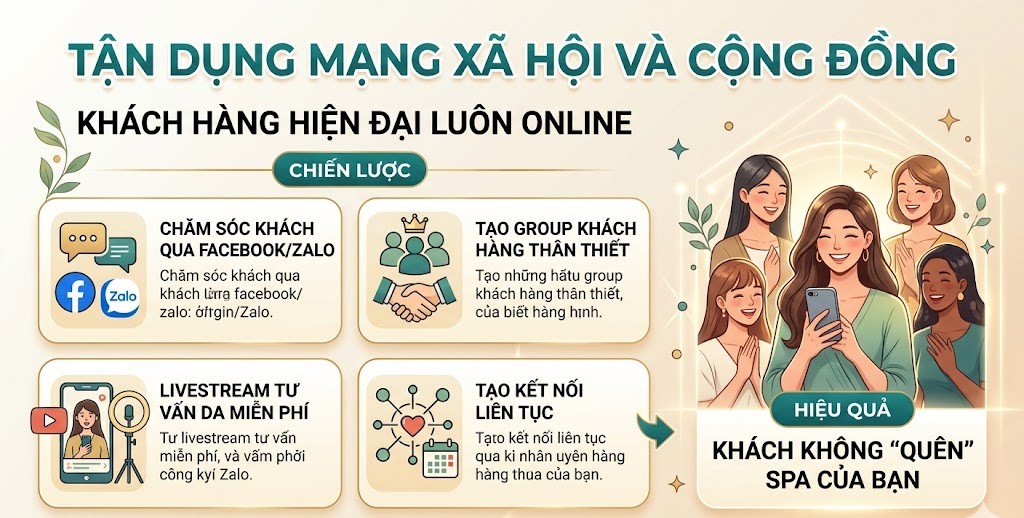 tận dụng mạng xã hội và cộng đồng