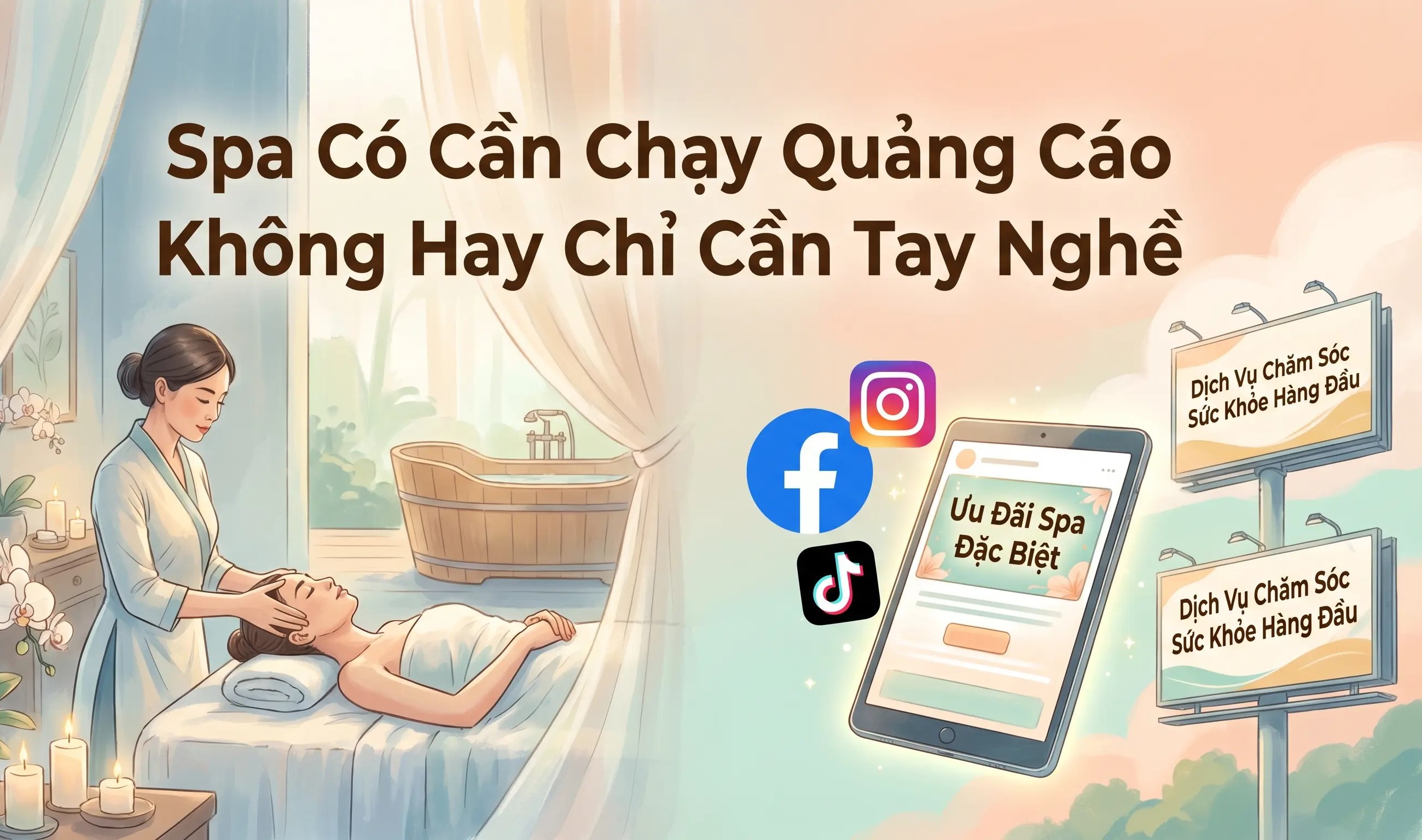 spa có cần chạy quảng cáo không hay chỉ cần tay nghề
