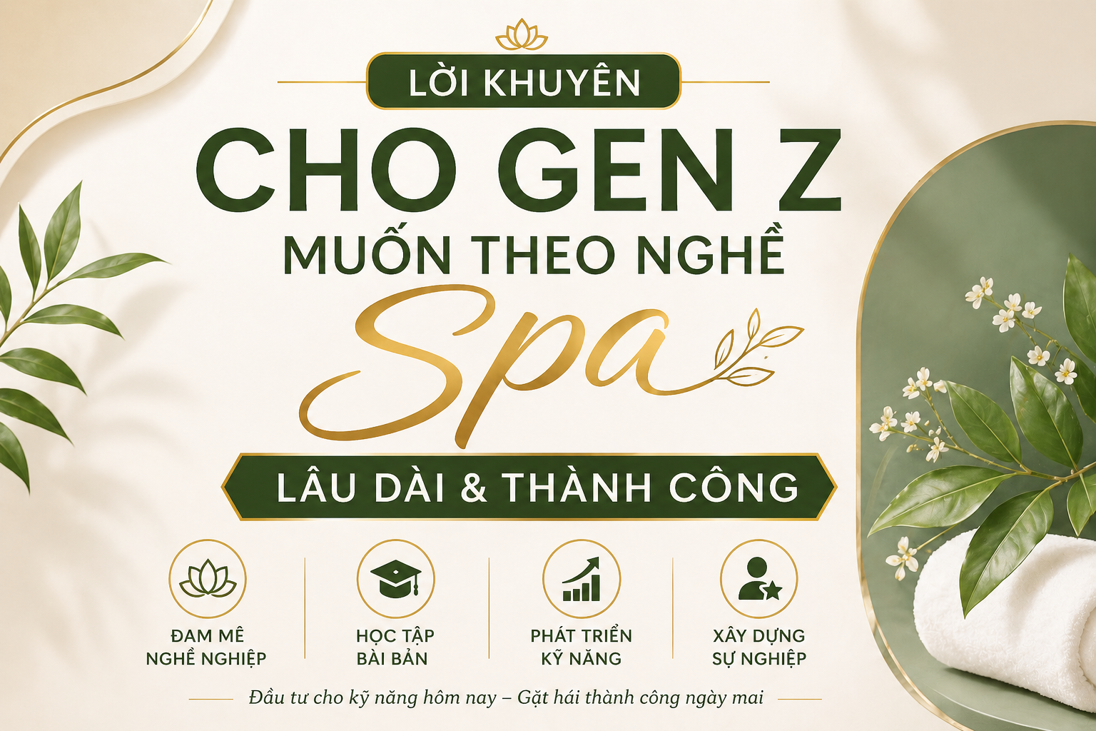 Lời khuyên cho genz muoins theo nghề spa