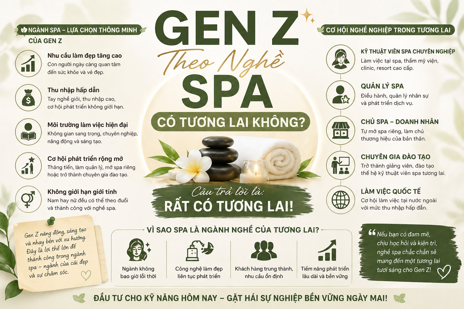 genz theo nghề spa có tương lai không